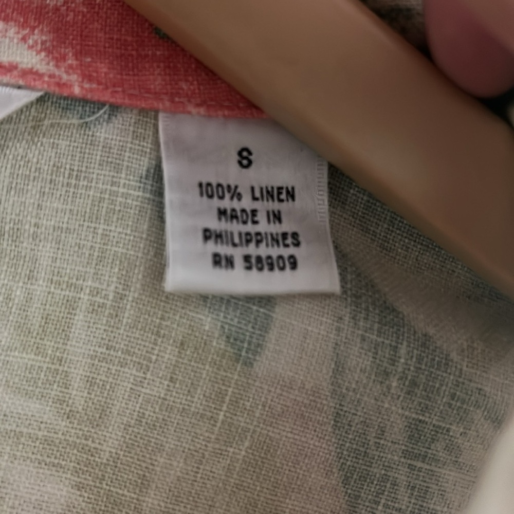 *SOLD* ✨ Preston & York 100% Linen Blouse - Multi / Tropical (S) - Picture 3 of 4